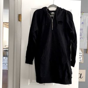 ROOTS Black Hoodie Dress